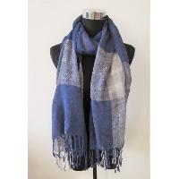 Lurex Check Scarf