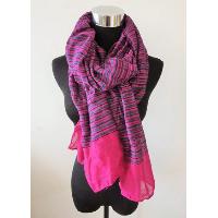 Stripe Crinkle Scarf