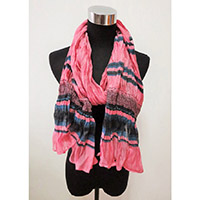 Stripe Crinkle Scarf