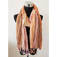 Stripe Crinkle Scarf