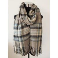 Cashmere-liked Check Scarf