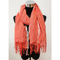 Stripe Crinkle Scarf
