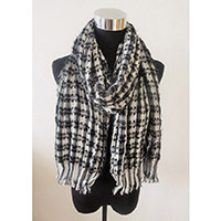 Check Texture Scarf